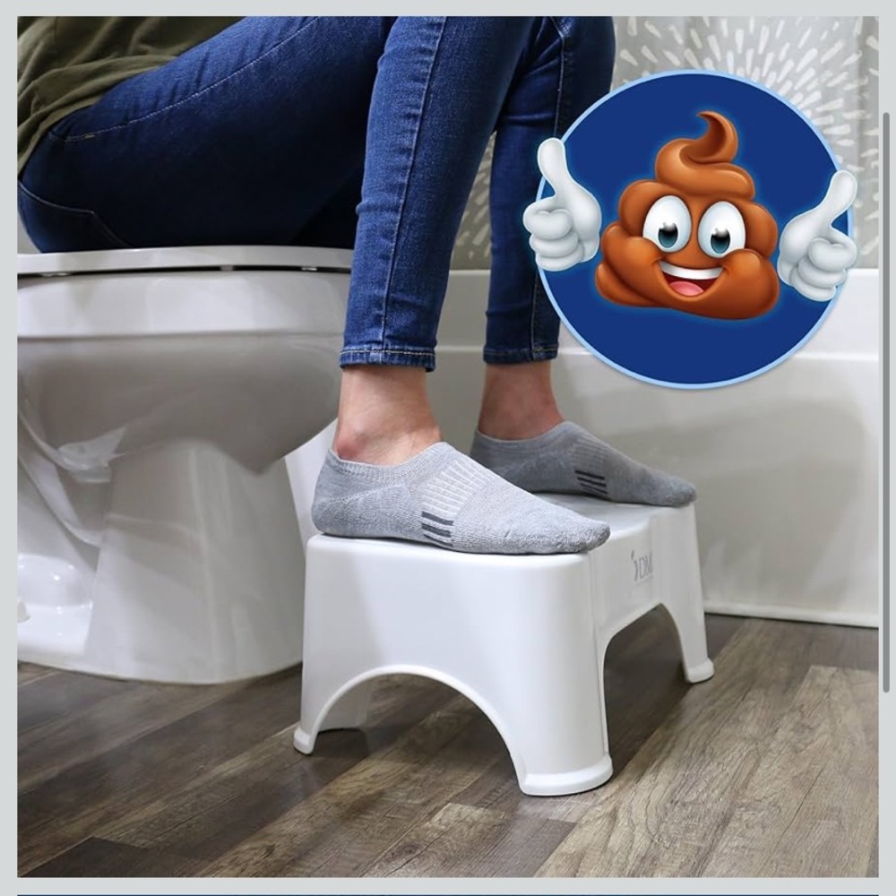 DMI White Toilet Stool
